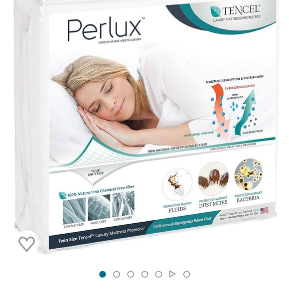 Perlux 100% Waterproof Tencel Mattress Protector, Vinyl Free
Cover de mattress - Picture 2 of 6